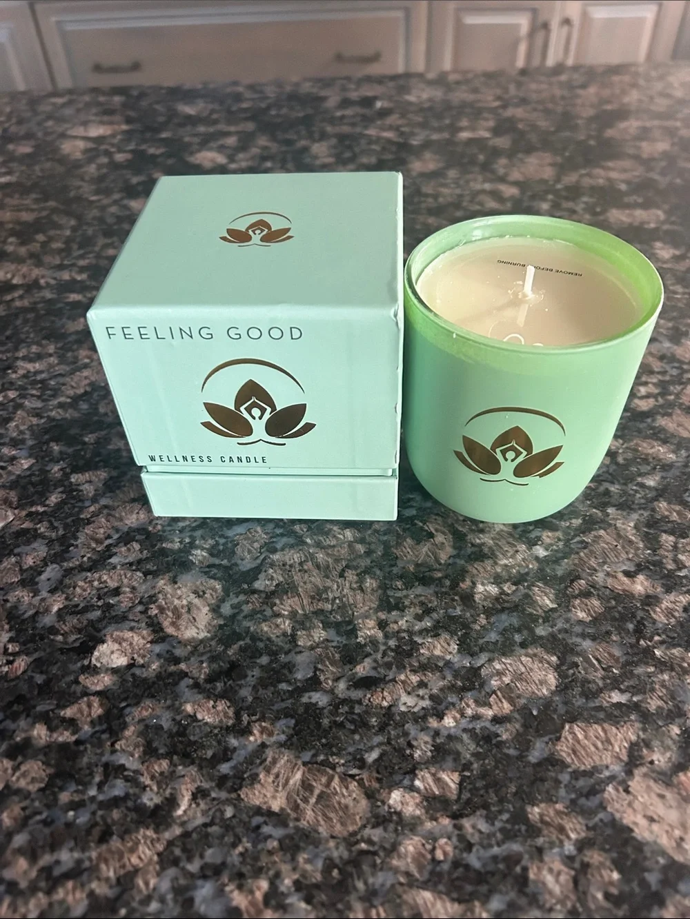 FEELING GOOD SOY BLEND WELLNESS CANDLE W BERGAMOT,JASMINE,&ROSE NWT
